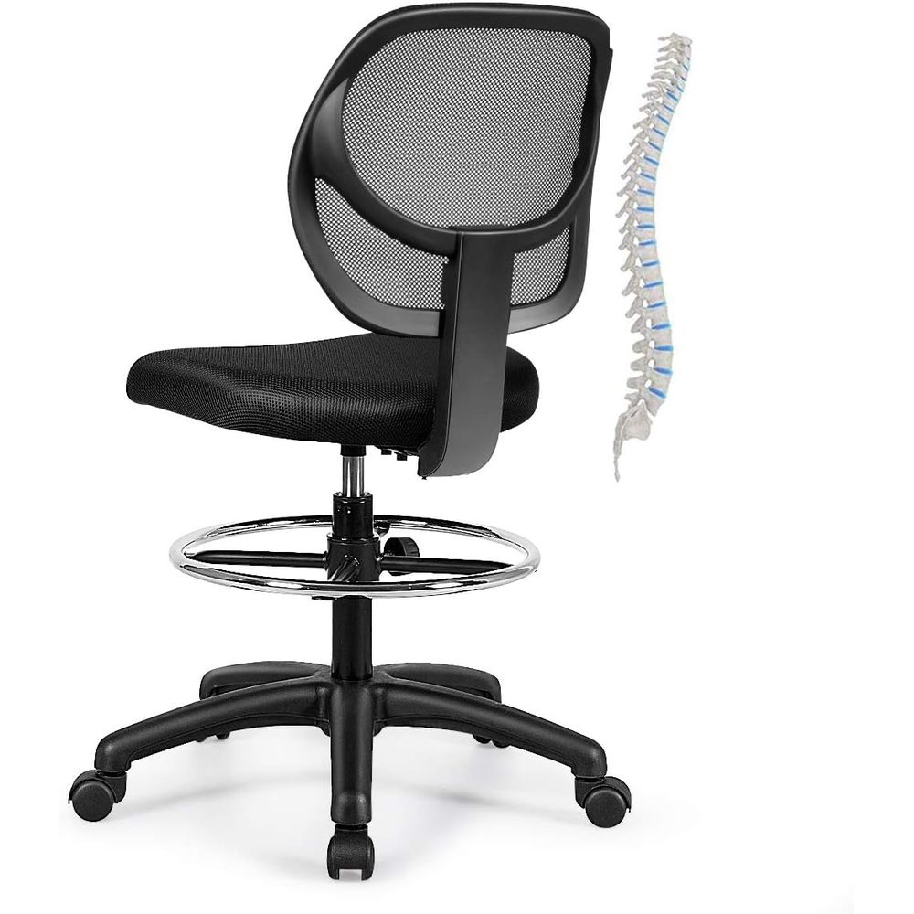 Home & Hotel Textiles Private Limited - Ergonomic Black Mesh Swivel Office Chair