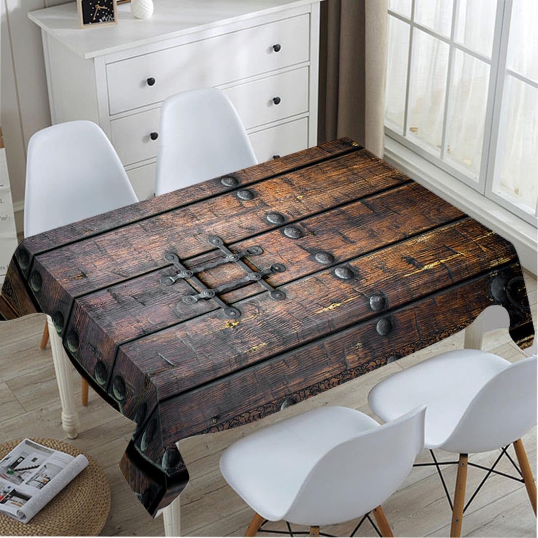 Medieval Ancient Wooden Door T - Home Textiles Premium reseña y precio