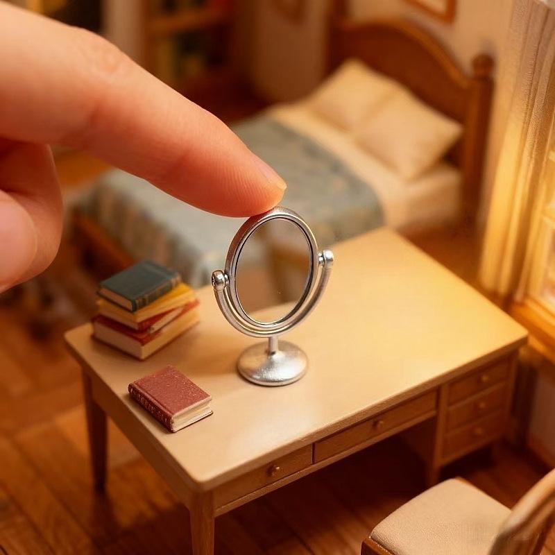 1Pcs Miniature Retro Mirror Dr - Vintage Home Textiles reseña y precio