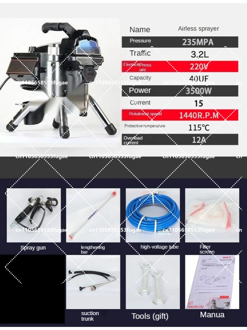 Professional 3.2L Airless Spra - Home Textile Industry reseña y precio