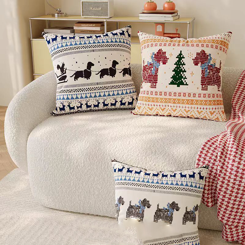 Christmas Fair Isle Dachshund  - Home Textiles Fair reseña y precio