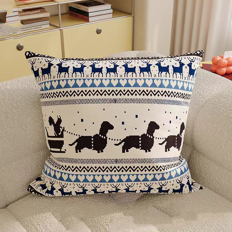 Christmas Fair Isle Dachshund  - Home Textiles Fair reseña y precio