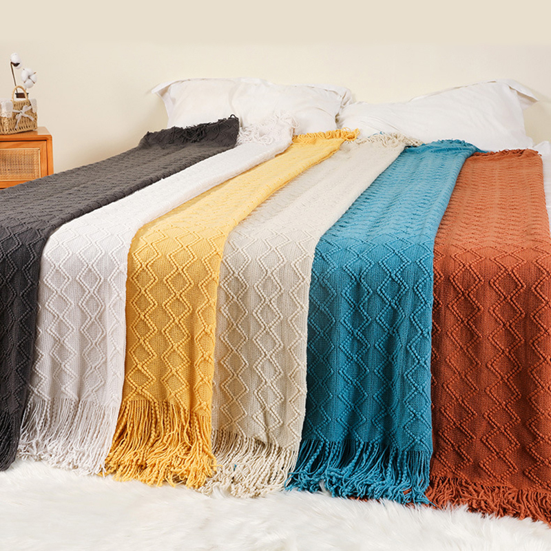 Knit Blanket Grey Nordic Waffl - Home Textiles Europe reseña y precio