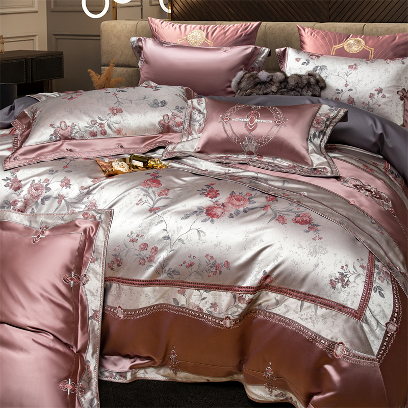 Chic Rose Flowers Jacquard Sat - Home Textiles Europe reseña y precio