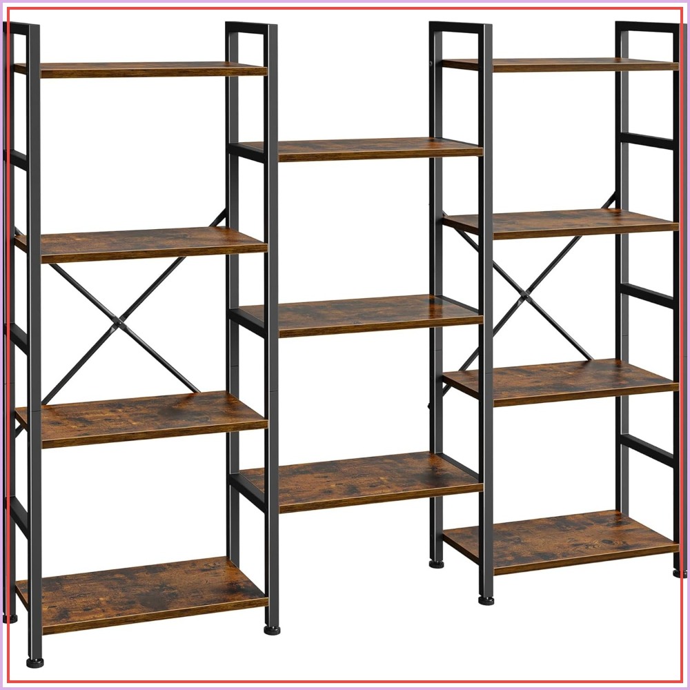 Triple Bookshelf with 11 Open  - Home & Hotel Textiles Private Limited reseña y precio