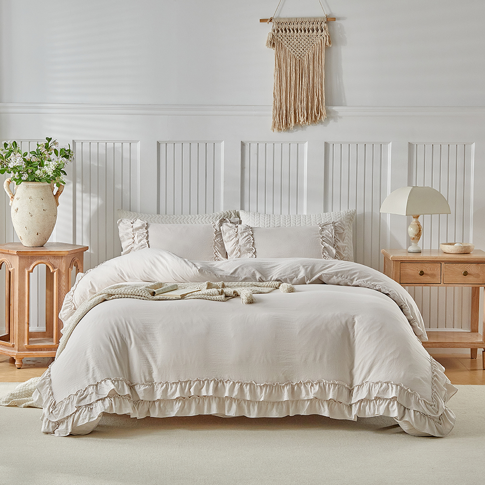 Duvet Cover Bedding Set Twin F - Linen Duvet Cover reseña y precio