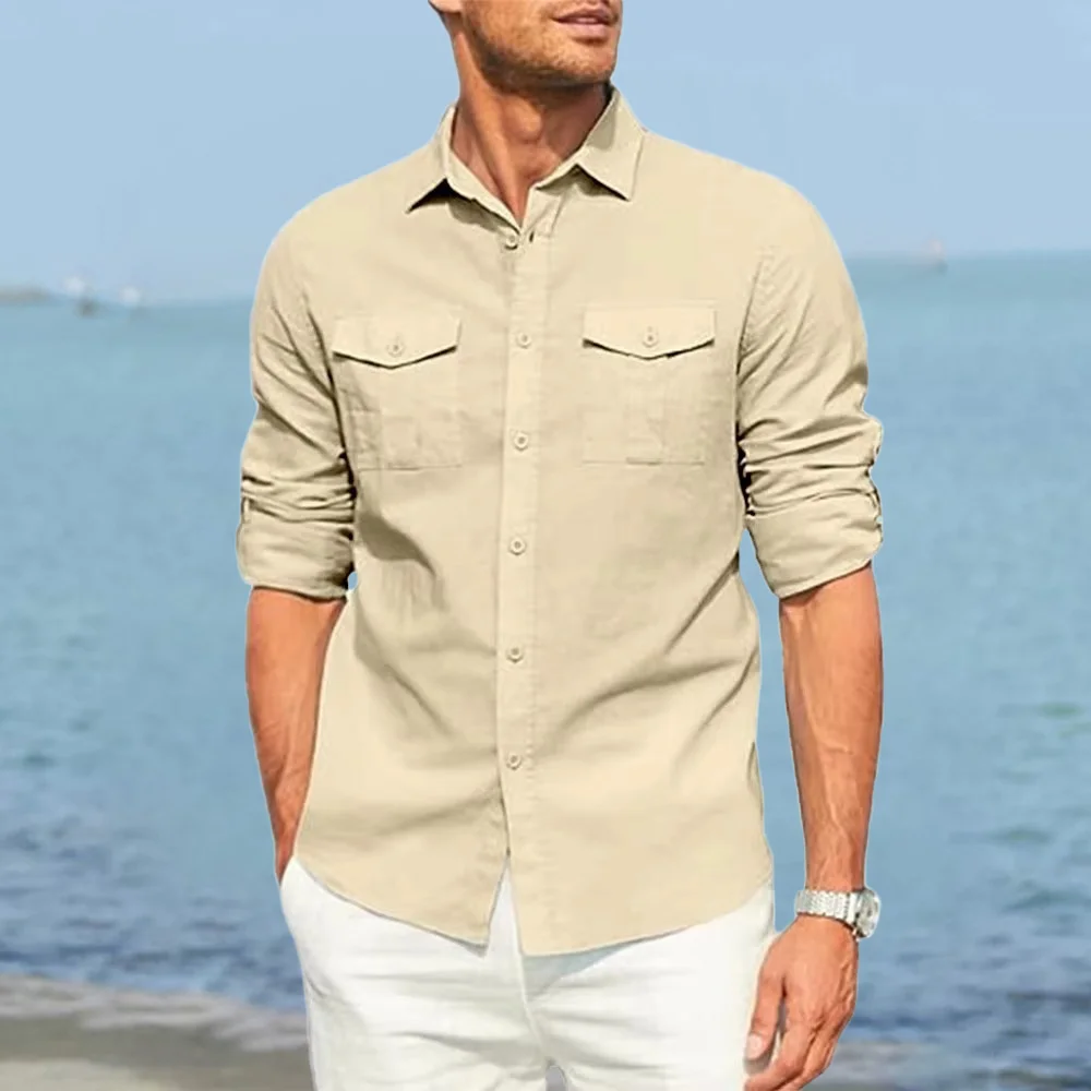 Autumn New Men's Pure Color Sh - Quilt Cotton Summer reseña y precio