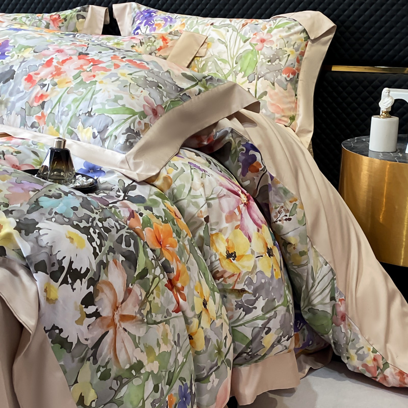 Floral Print 600TC Egyptian Co - Home Textiles Europe reseña y precio