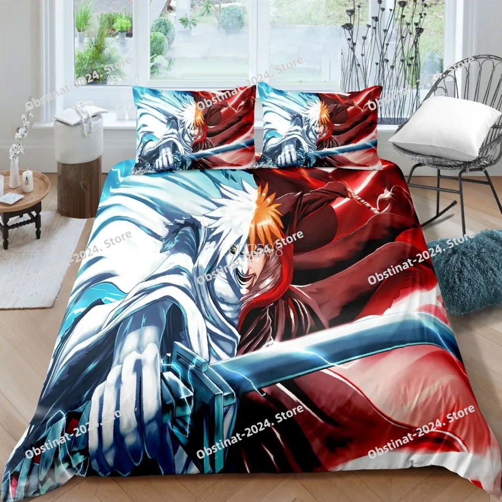 3D Bleach Kurosaki Ichigo Bedd - Linen Duvet Cover reseña y precio