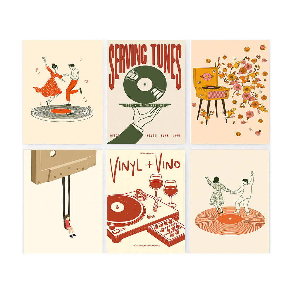 1pc Vintage Music Canvas Poste - Vintage Home Textiles reseña y precio