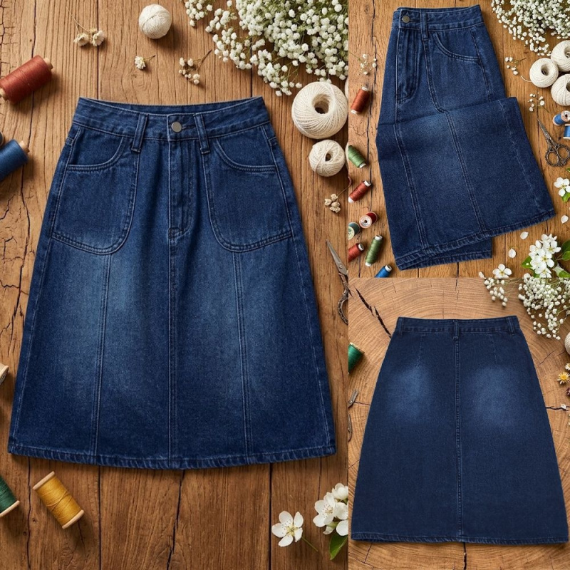 Women's High-Waisted Mid-Lengt - Quilt Cotton Summer reseña y precio