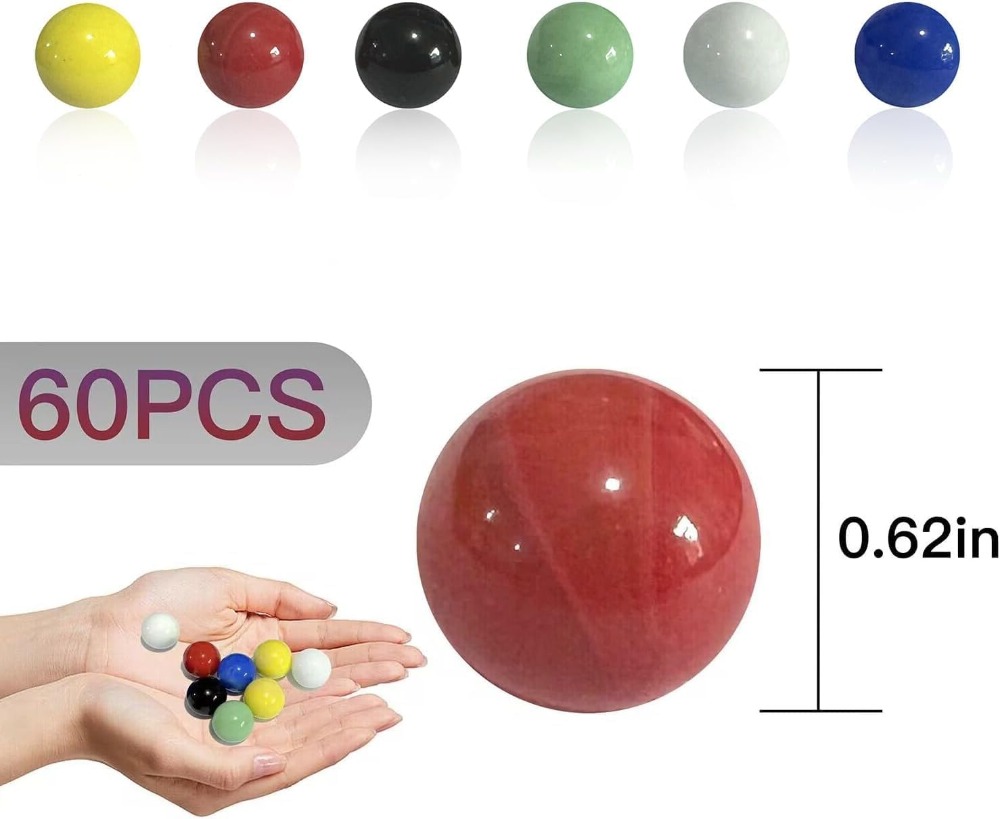 60 Pieces 0.63 Inch Glass Marb - Home & Hotel Textiles Private Limited reseña y precio