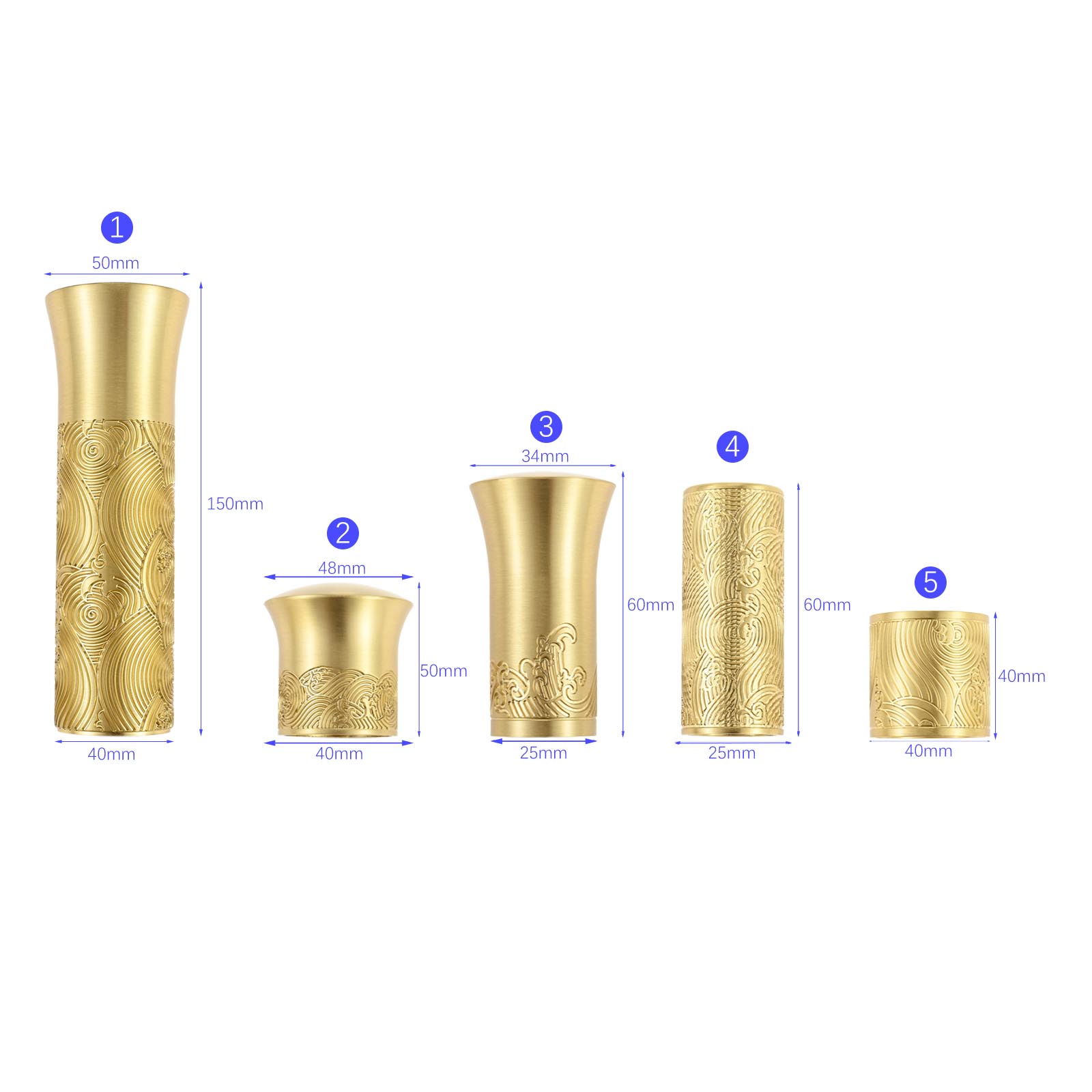 Vintage Brass Furniture Leg Co - Vintage Home Textiles reseña y precio