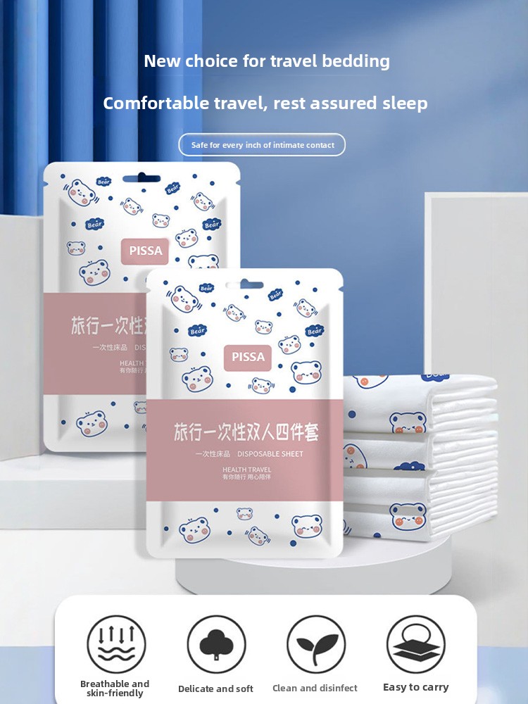 Disposable Hotel Bed Linen Set - Linen Duvet Cover reseña y precio
