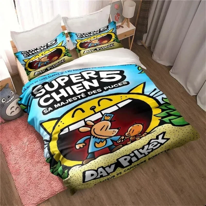 DOG MAN Cute Cartoon Pattern P - Linen Duvet Cover reseña y precio