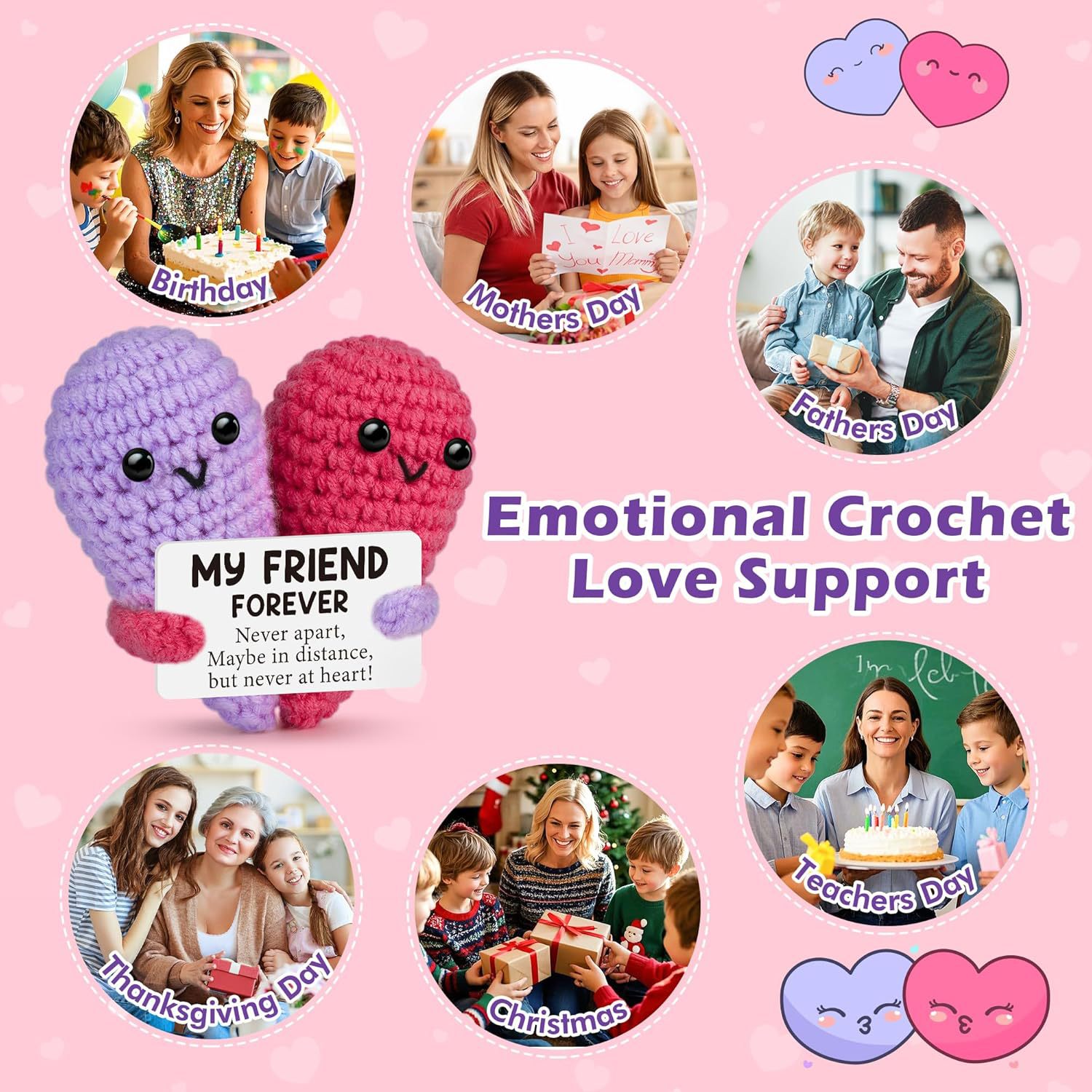 Cute Crochet Emotional Support - Home Textiles Europe reseña y precio
