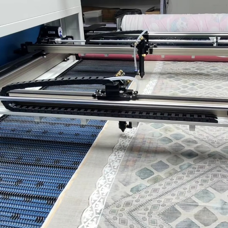 High-speed double-head laser c - Home Textile Industry reseña y precio