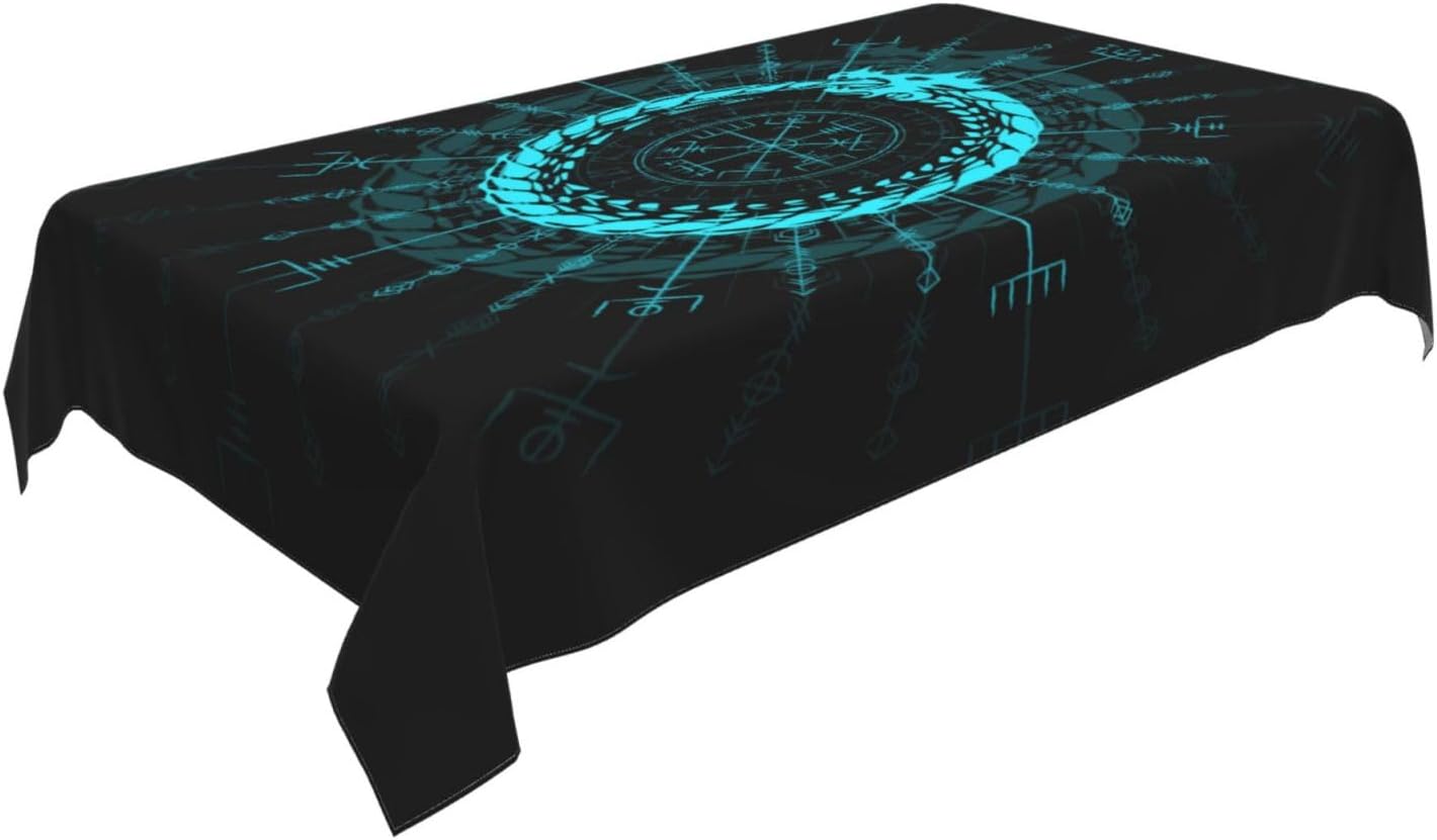 Viking Dragon Symbol Tableclot - Home Textiles Premium reseña y precio