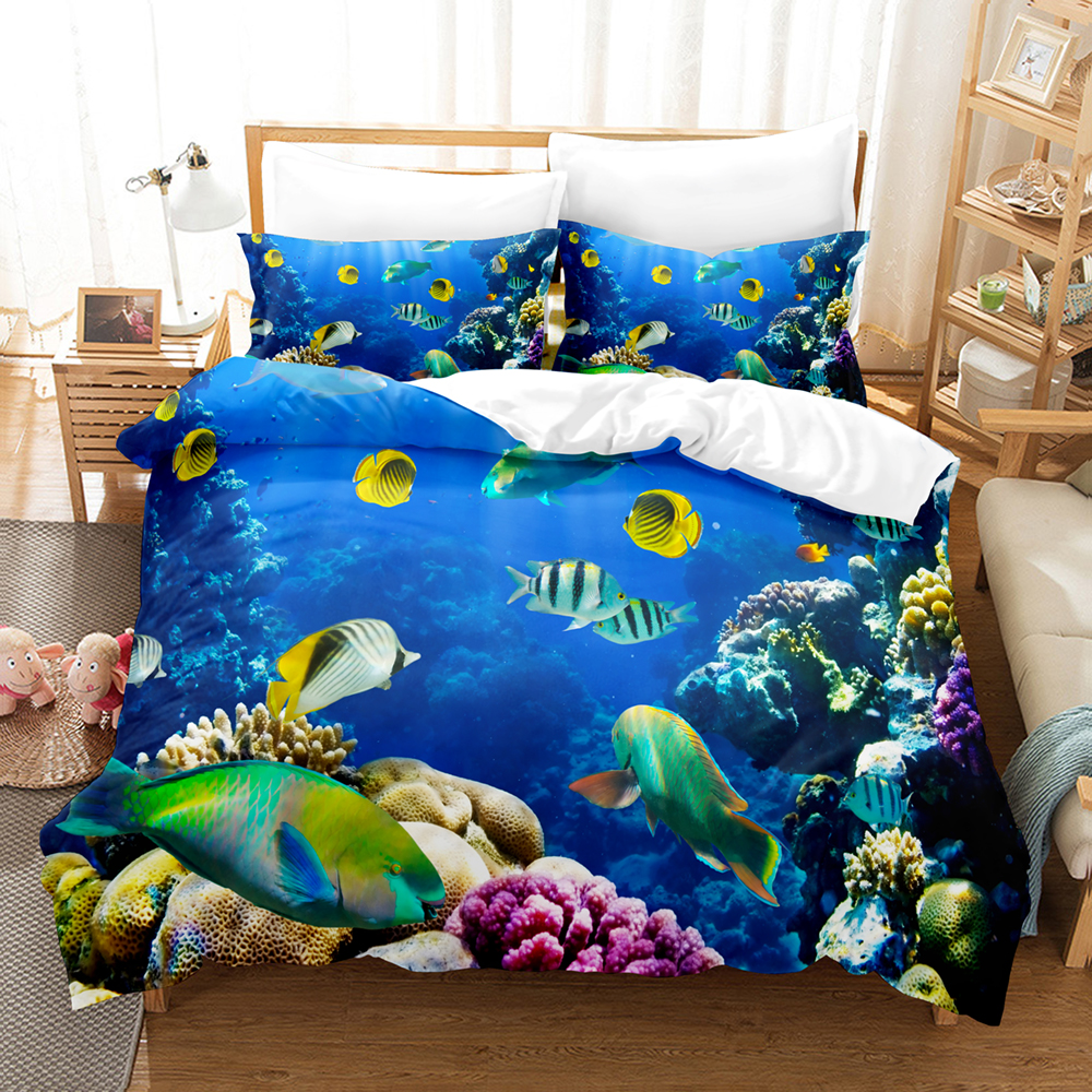 3D Print Undersea World Bed Li - Linen Duvet Cover reseña y precio