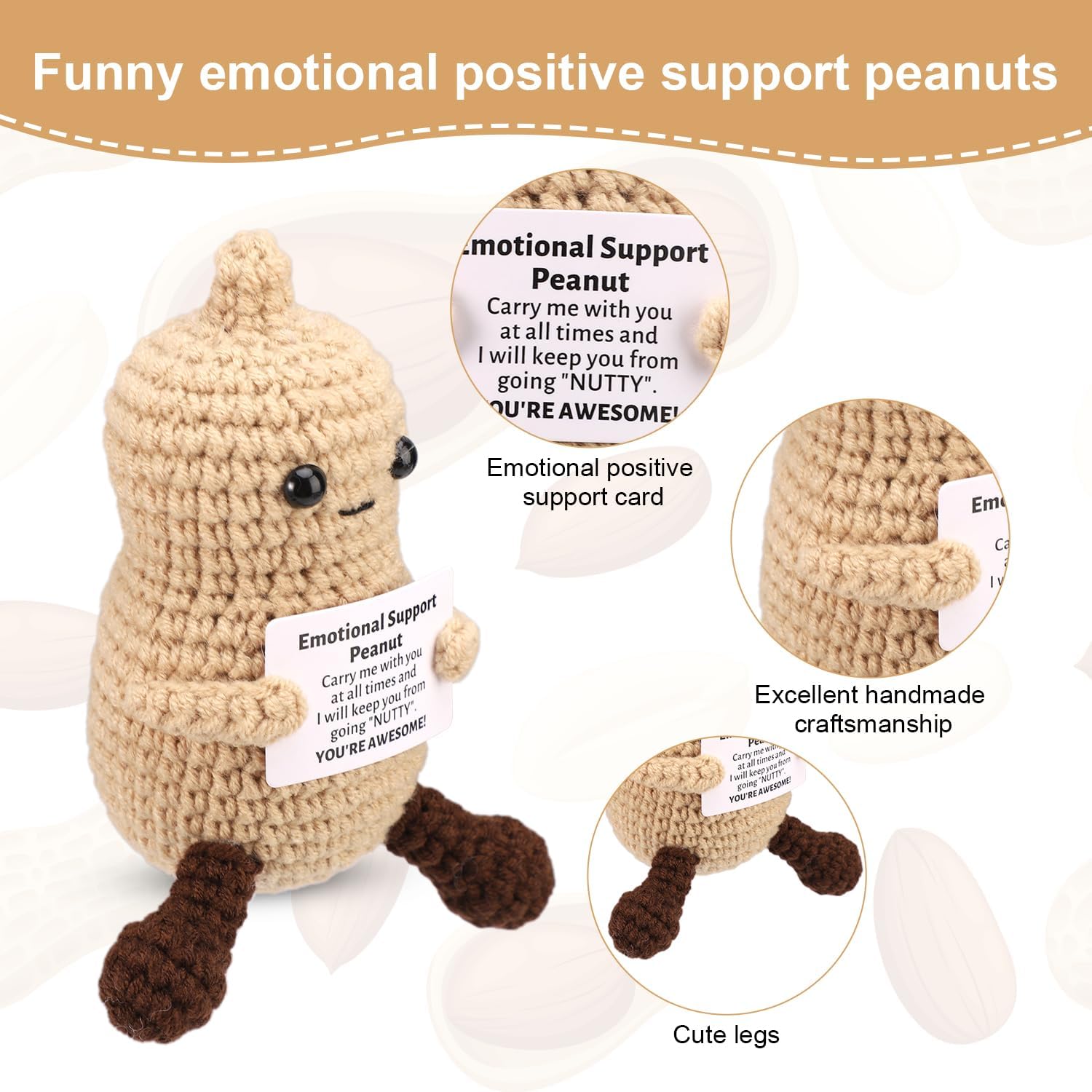 Funny Crochet Peanut Handmade  - Home Textiles Europe reseña y precio