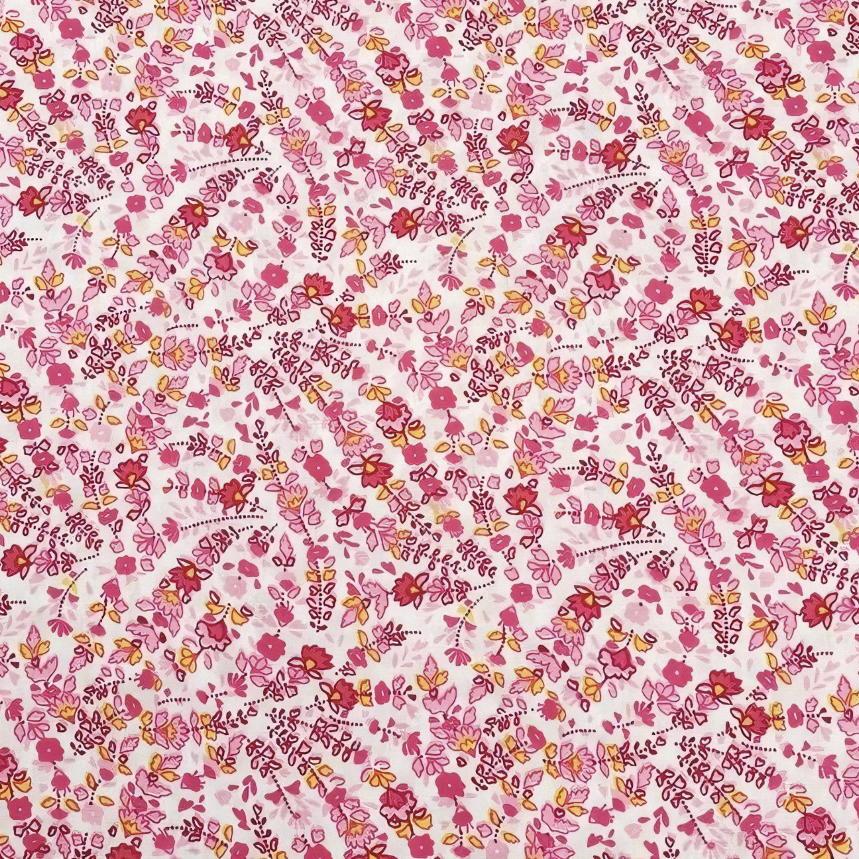 Vintage Floral Printed Fabric  - Vintage Home Textiles reseña y precio