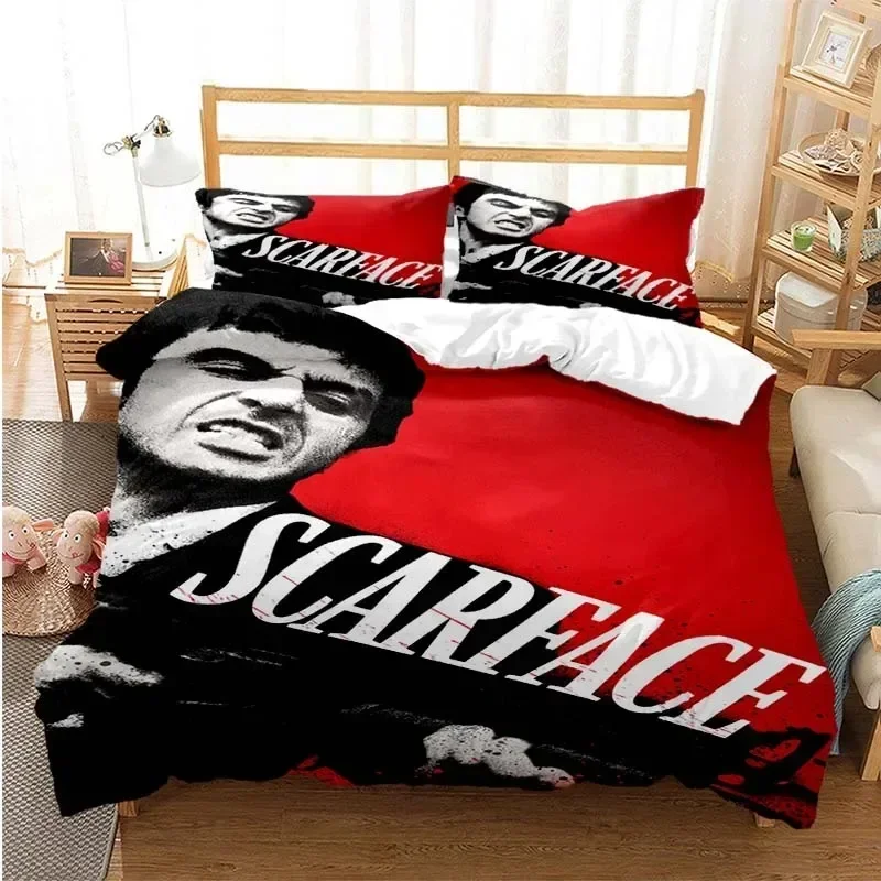 Tony Montana Scarfaces Printed - Linen Duvet Cover reseña y precio